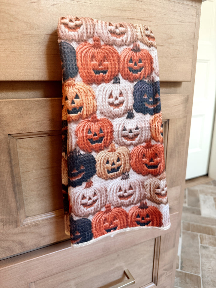 Pumpkin Palooza Double-Sided Hand Towel
