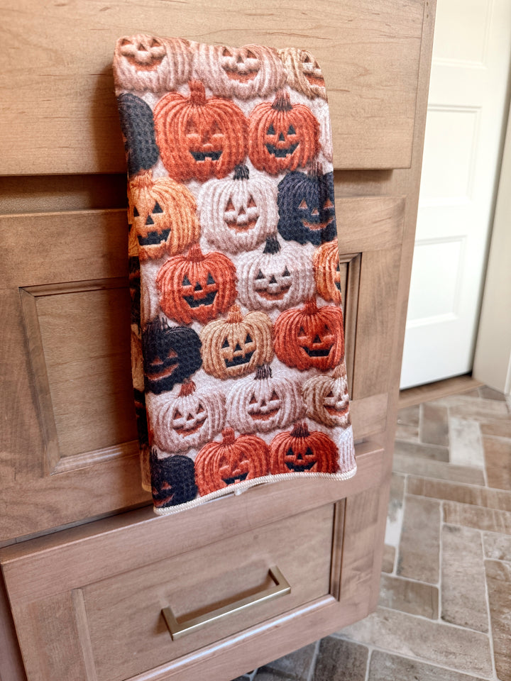 Pumpkin Palooza Double-Sided Hand Towel