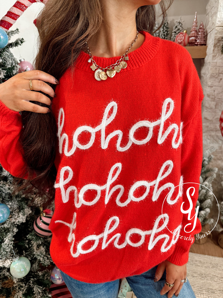 HoHoHo Sweater - Red/White