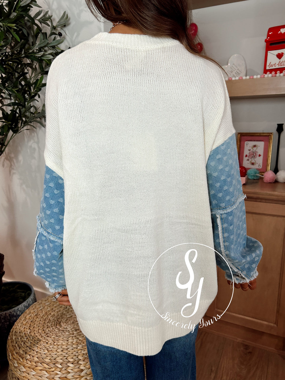 Lucky In Love Sweater - Ivory