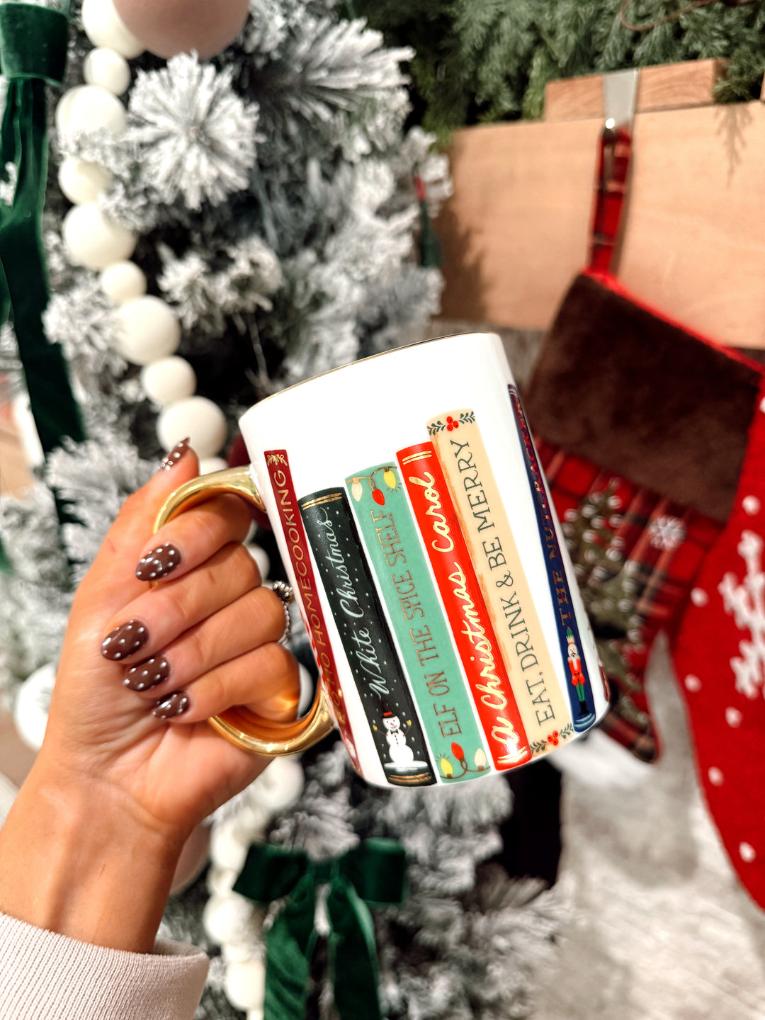 Festive Book Club Porcelain Mug