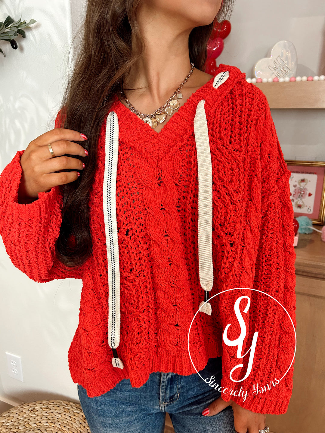 All Mine Pullover - Red