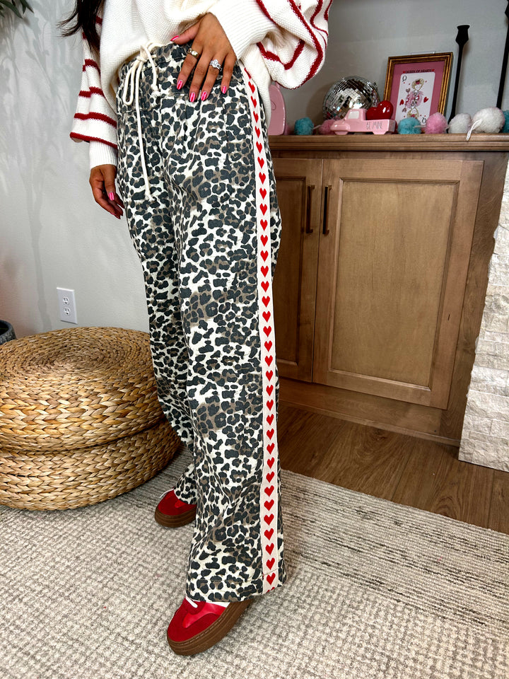 Conversation Heart Denim - Red Heart