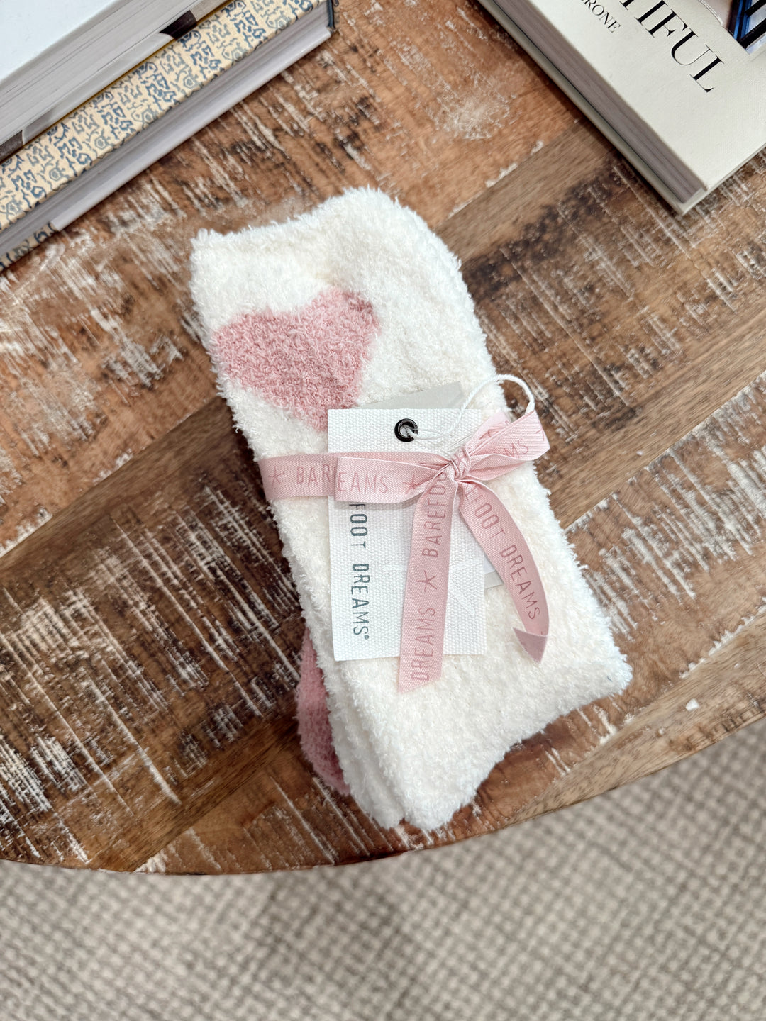 Barefoot Dreams: CozyChic Heart Print Sock Set