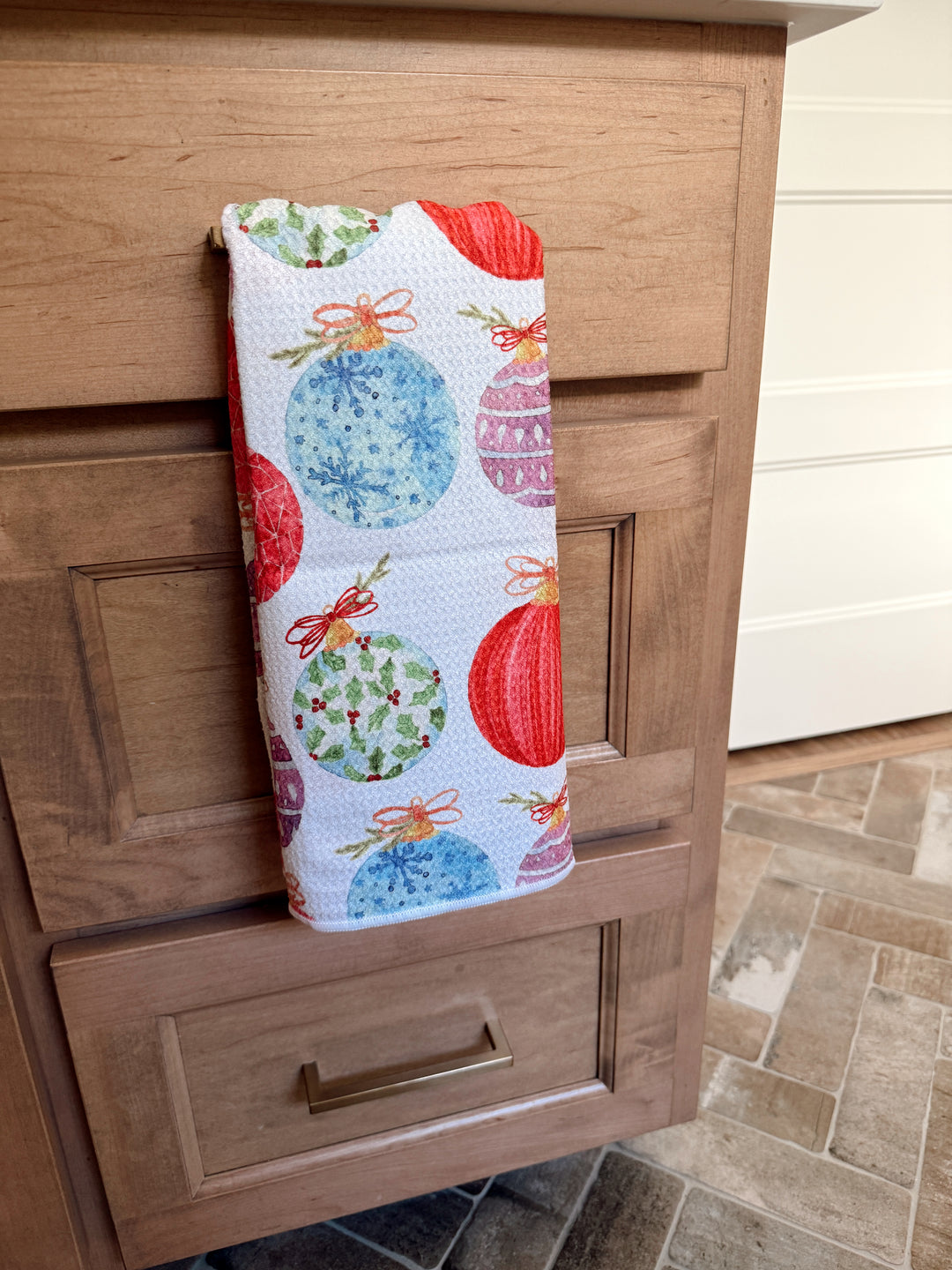 Dangling Delights: Double-Sided Hand Towel