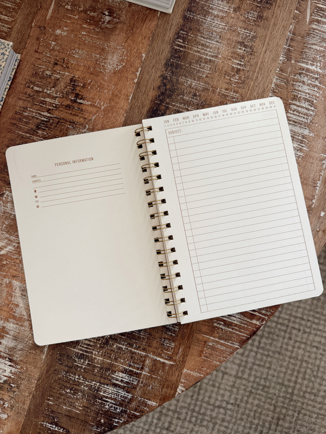 Small Twinwire Notebook - Pinwheel Pink