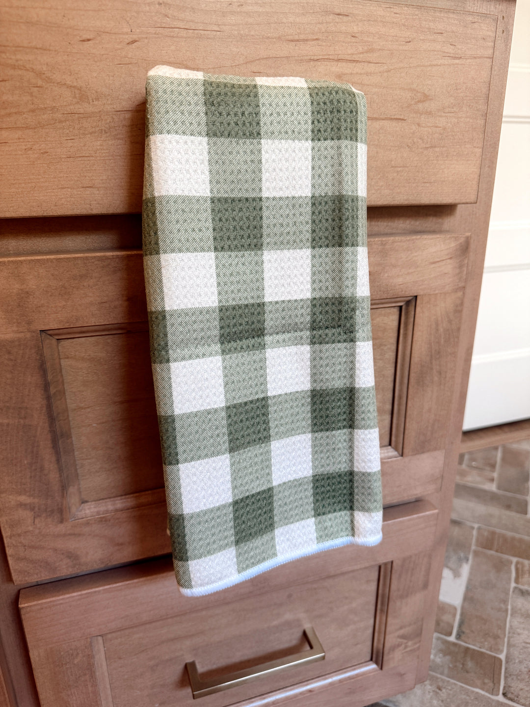 Olive Double-Sided Hand Towel