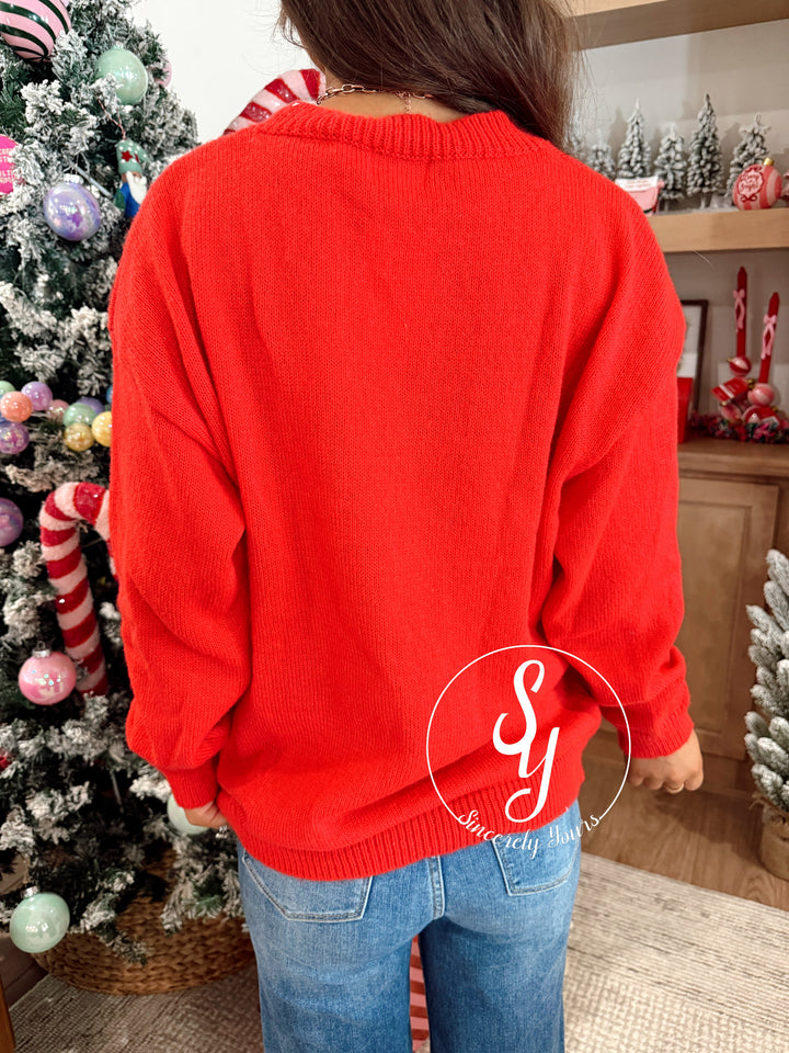 HoHoHo Sweater - Red/White