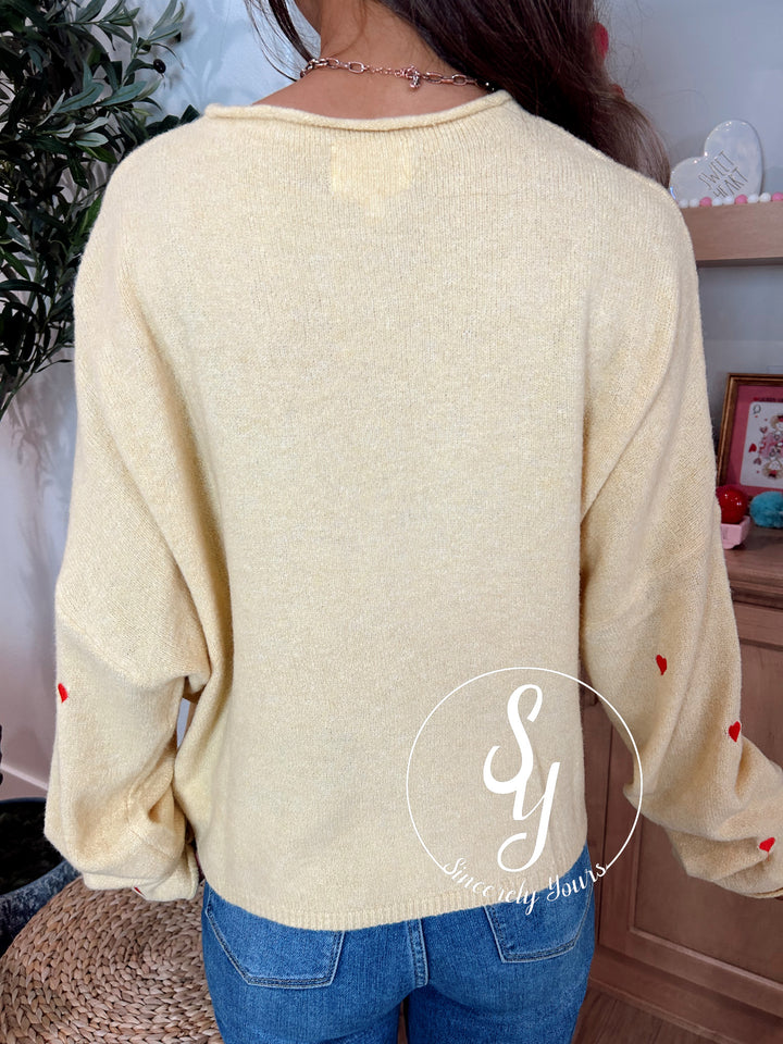 Heartbeat Cardigan - Honey