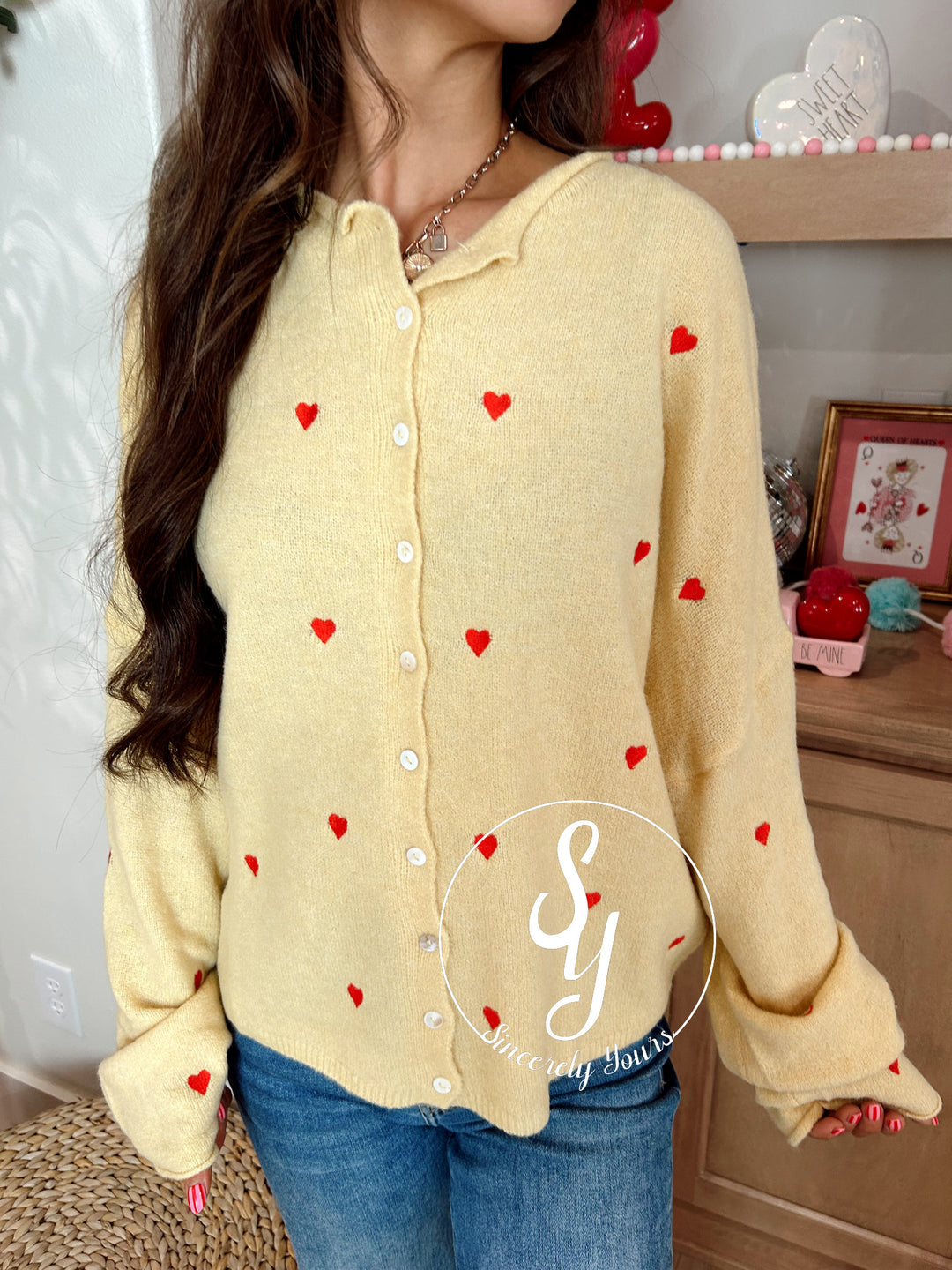 Heartbeat Cardigan - Honey