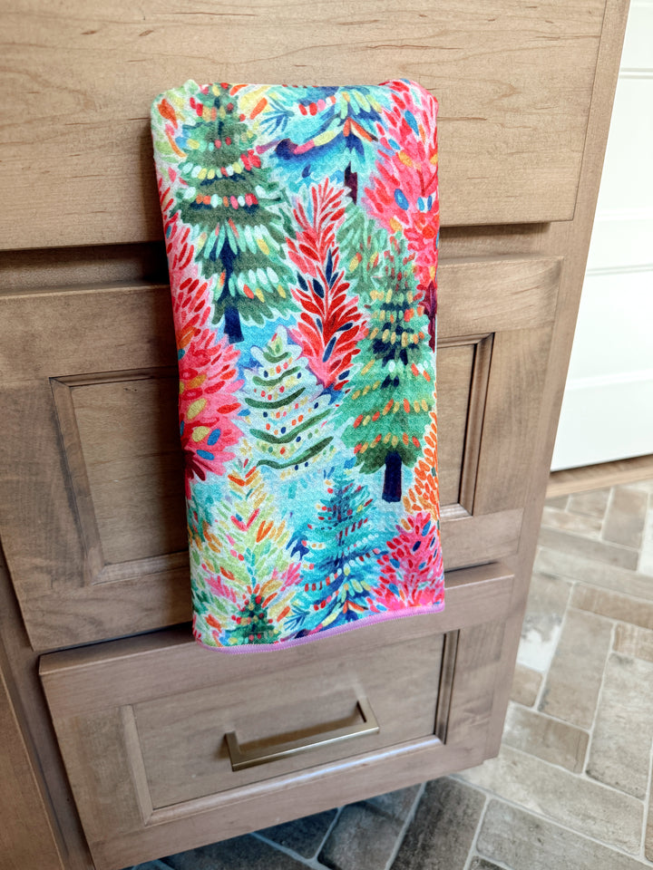 Glimmer Glamour Forest: Double-Sided Hand Towel