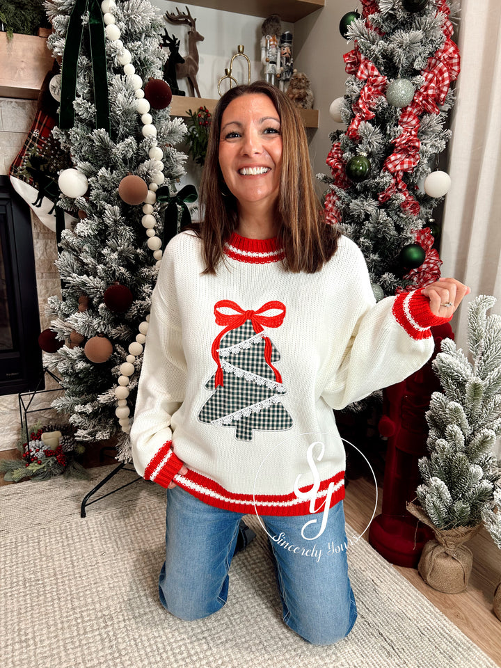 Feels So Festive Sweater - White