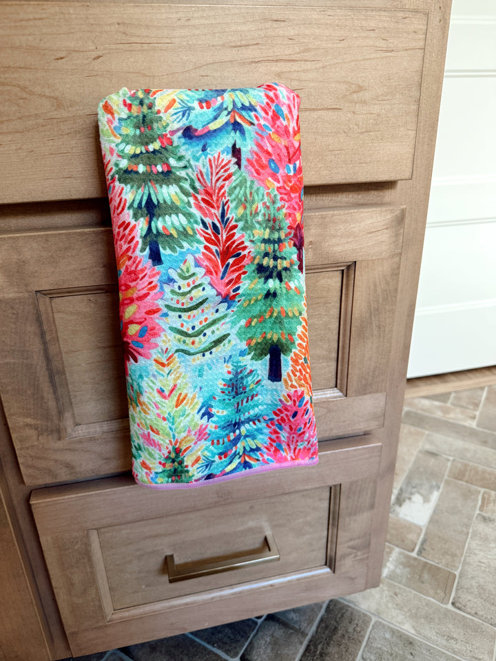 Glimmer Glamour Forest: Double-Sided Hand Towel
