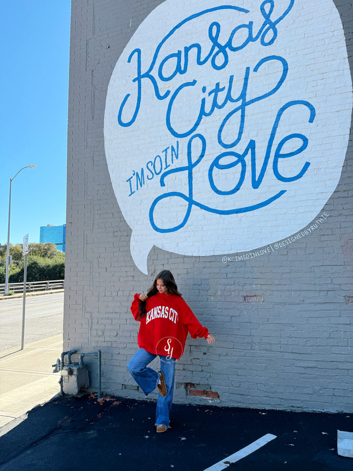 Kansas City Reversible Mock Neck - Red