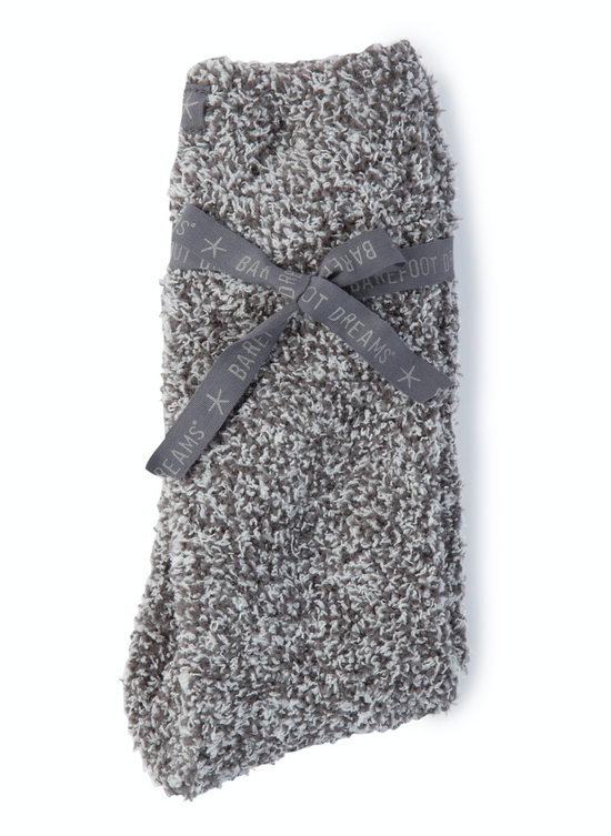 Load image into Gallery viewer, Barefoot Dreams: cozychic heathered socks - Graphite
