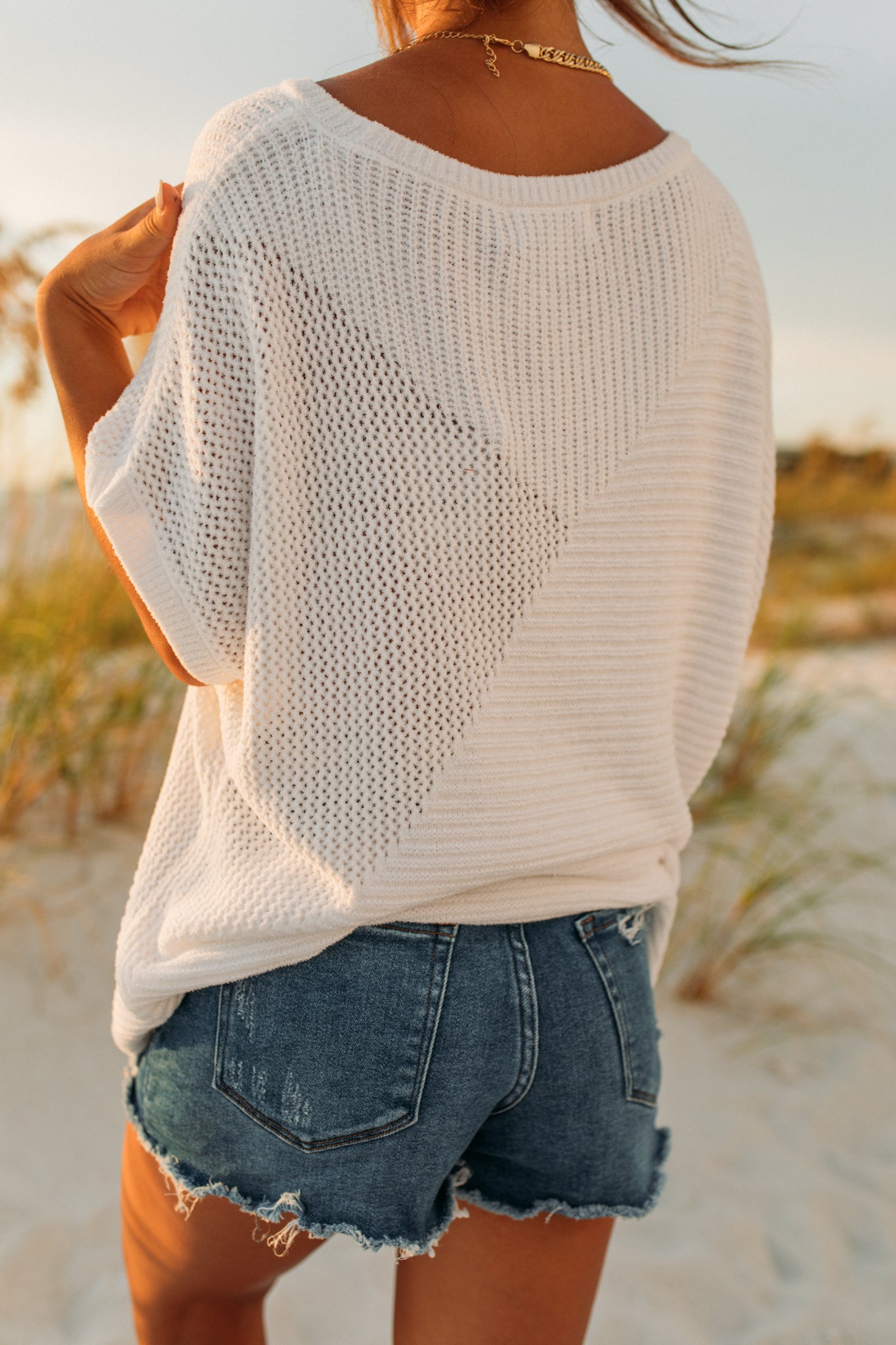 Load image into Gallery viewer, Barefoot Dreams: CozyChic Ultra Lite® Mixed Stitch Dolman Pullover - Sea Salt
