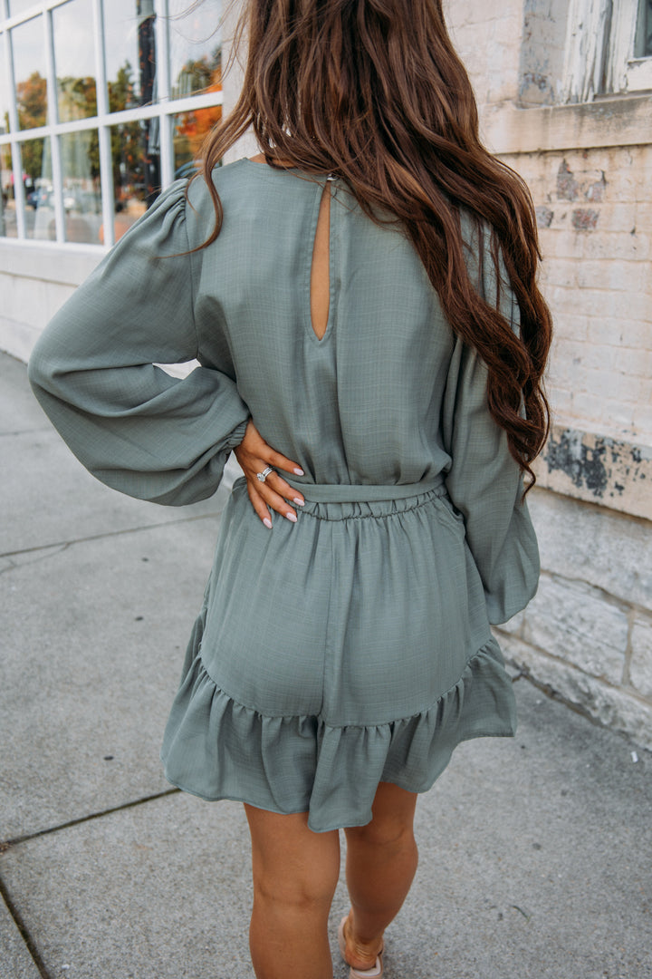 Rooftop Babe Romper - Olive