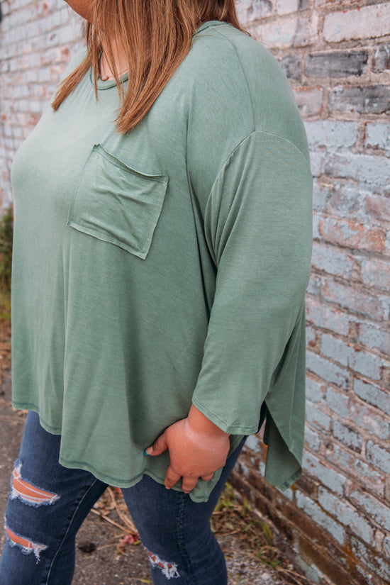 Link Up Top- Aloe Vera- Curvy