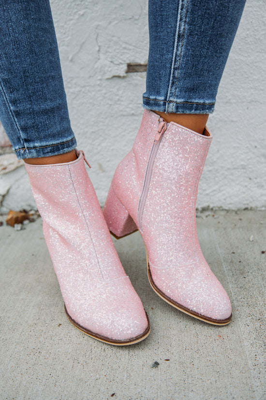Pretty In Pink Booties - Pink
