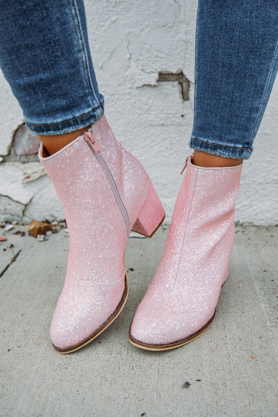 Pretty In Pink Booties - Pink