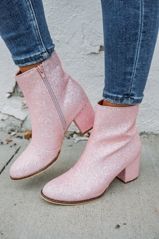 Pretty In Pink Booties - Pink