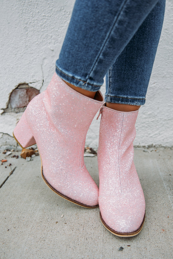 Pretty In Pink Booties - Pink