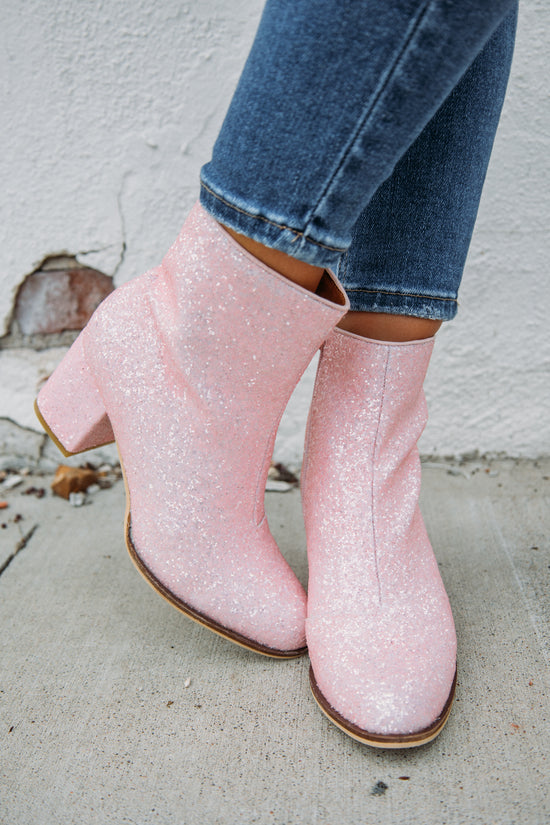 Pretty In Pink Booties - Pink