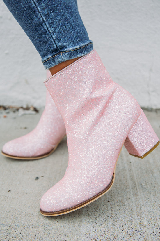 Pretty In Pink Booties - Pink