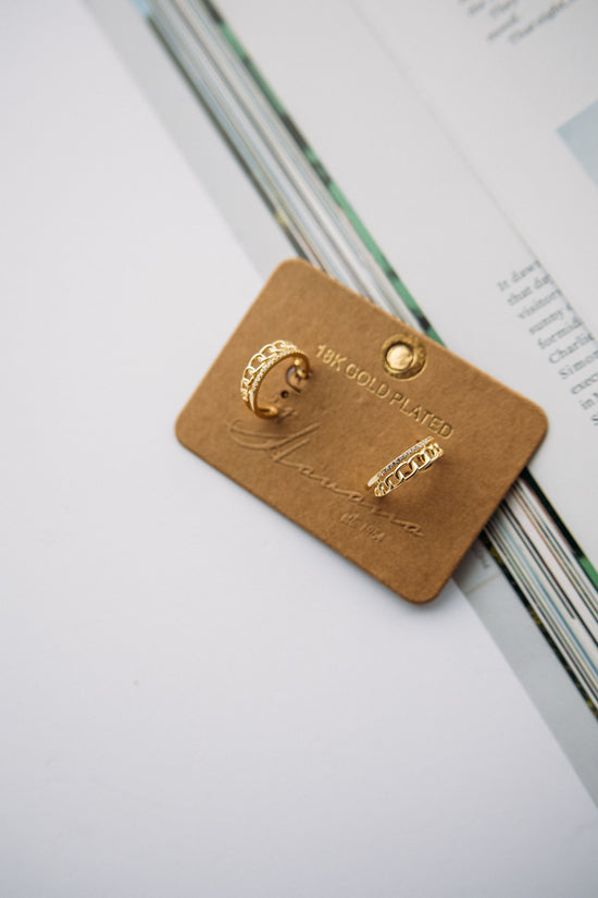 Vintage Havana Mackenzie Gold Earrings