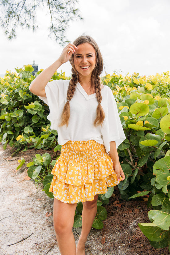 Sunday Funday Skort- Yellow