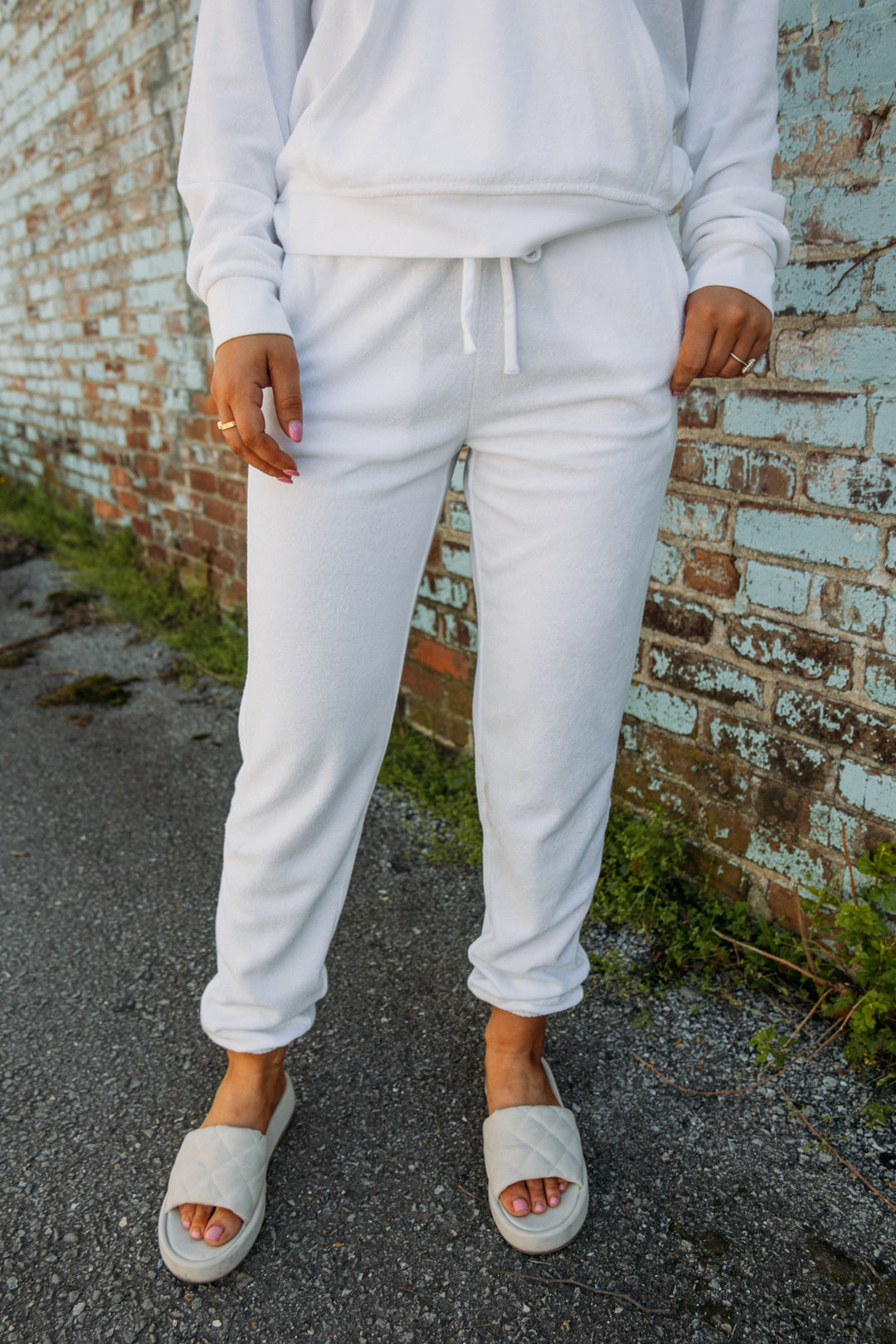 Made from our sumptuous terry blend fabric, this comfort-driven style works both as a beach essential and for everyday wear. Elasticated rib waistband with drawcord and elastic cuffs ensure a comfortable fit. Complete the look with our CozyTerry Dolman Pullover or Cross Over Hoodie.