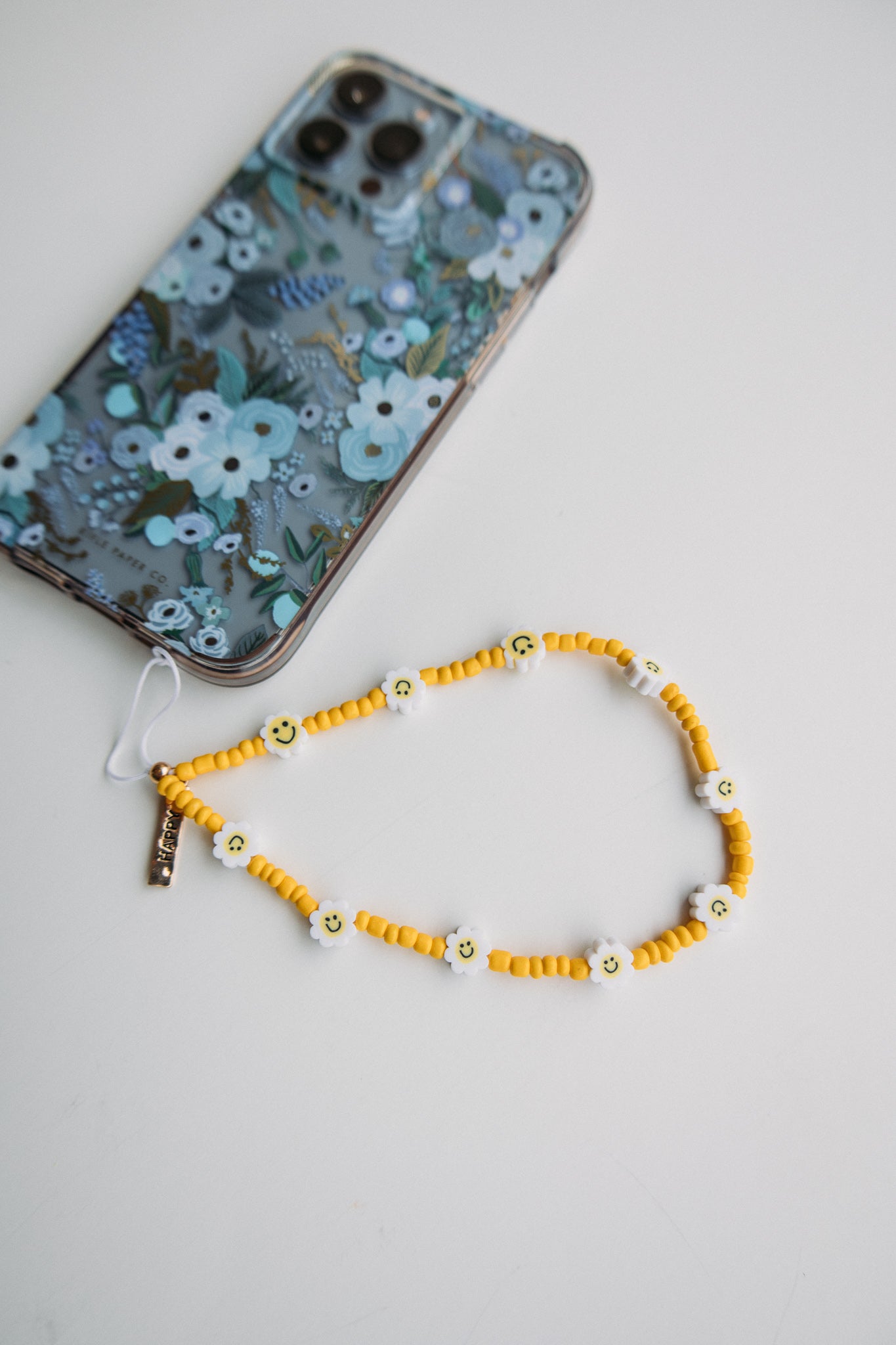 Load image into Gallery viewer, Flower Power Phone Charm -Yellow
