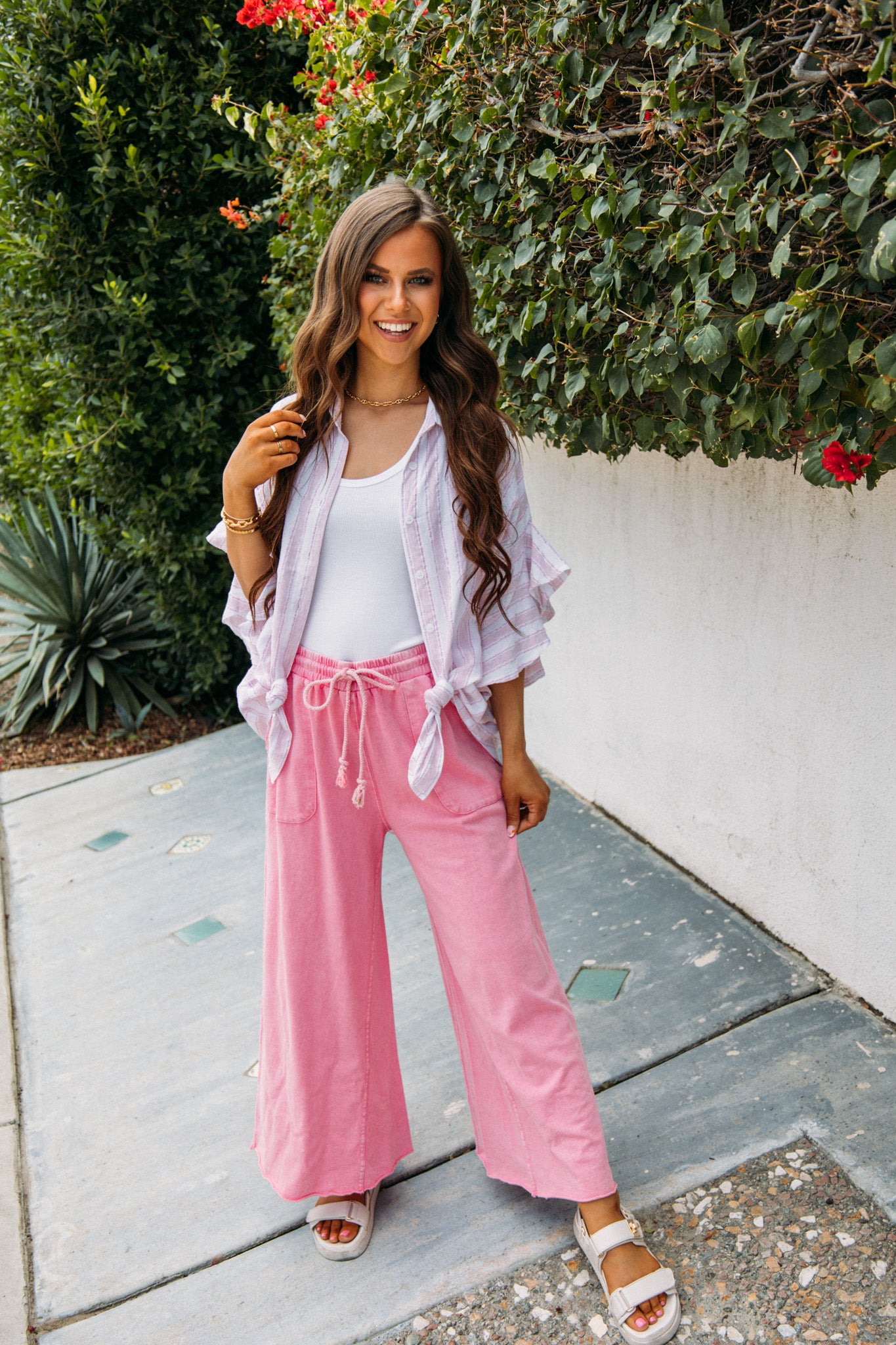 Load image into Gallery viewer, Sunshine On The Horizon Pants - Pink

