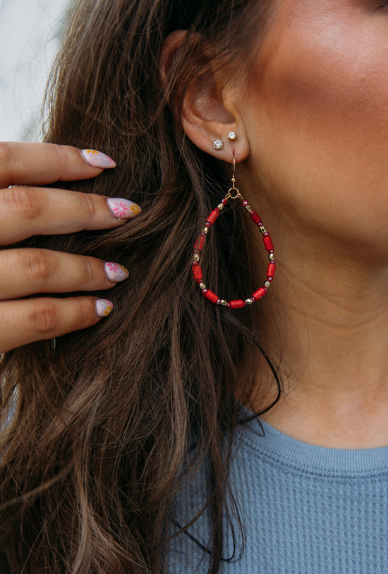 Best of Memories Earrings - Red