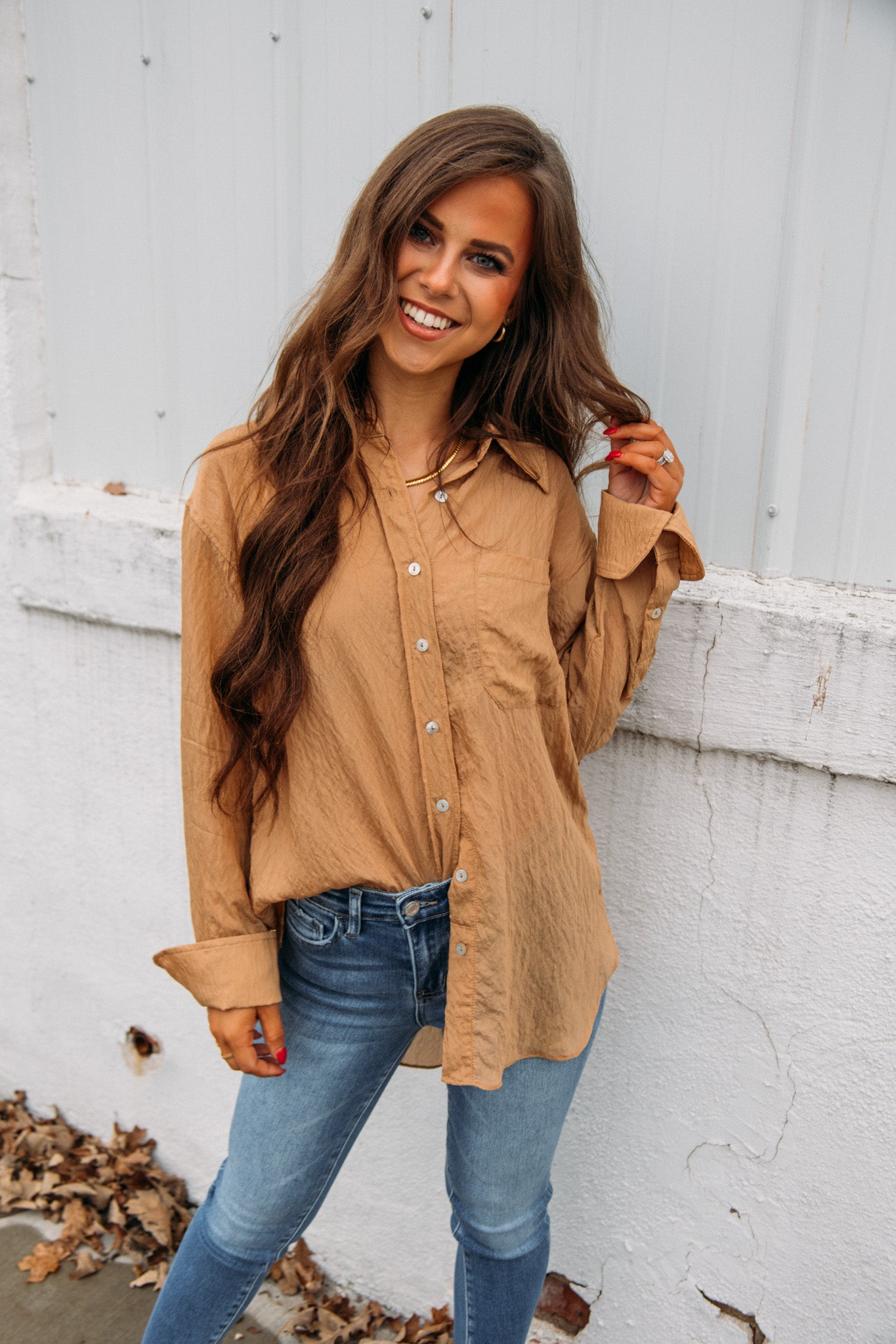 In the Wind Top - Mocha