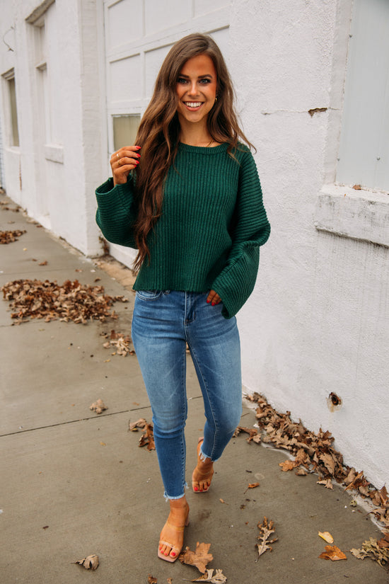 Dear John:  Parker Dolman Sweater - Christmas Green
