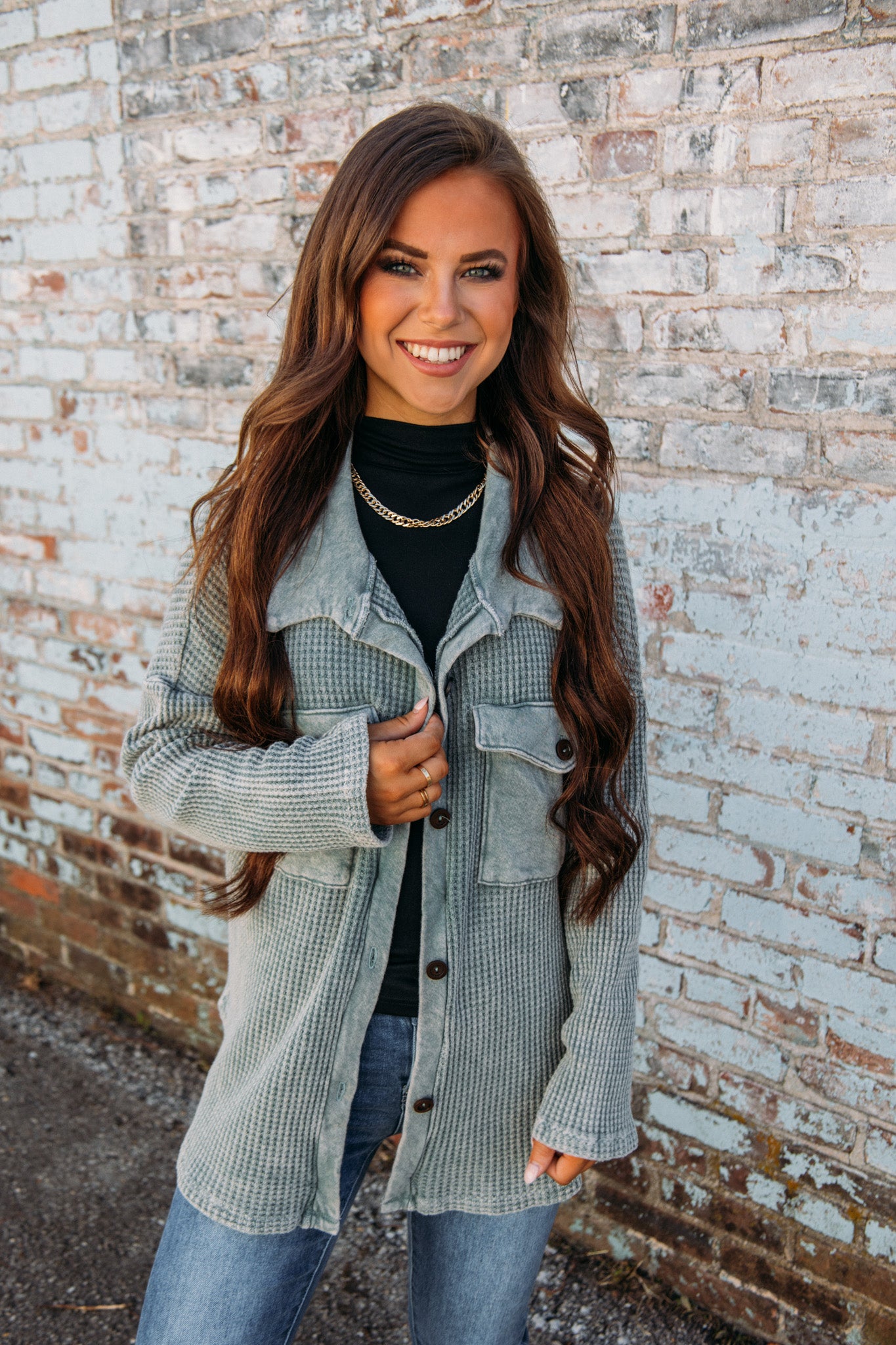 Fall Retreat Jacket - Olive Vintage Wash