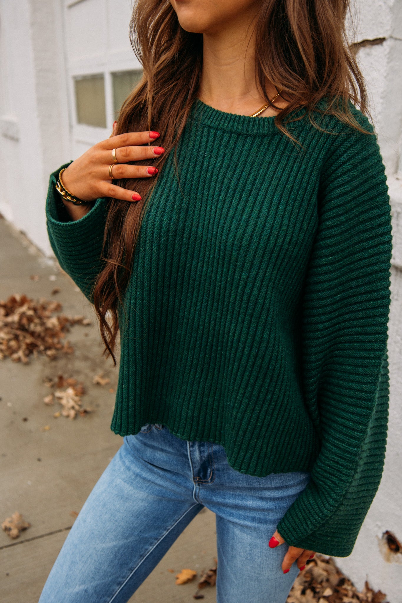 Dear John:  Parker Dolman Sweater - Christmas Green