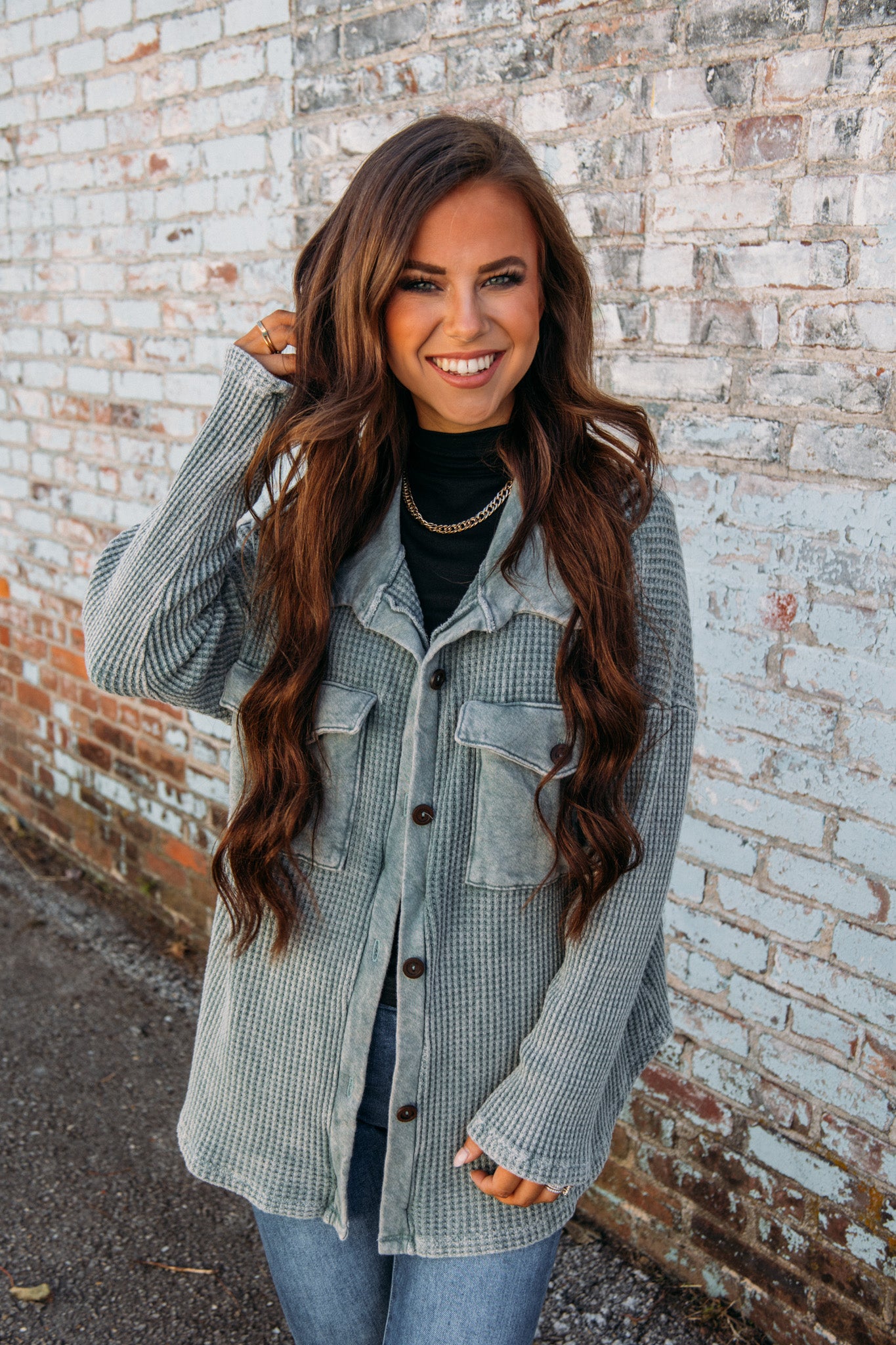 Fall Retreat Jacket - Olive Vintage Wash
