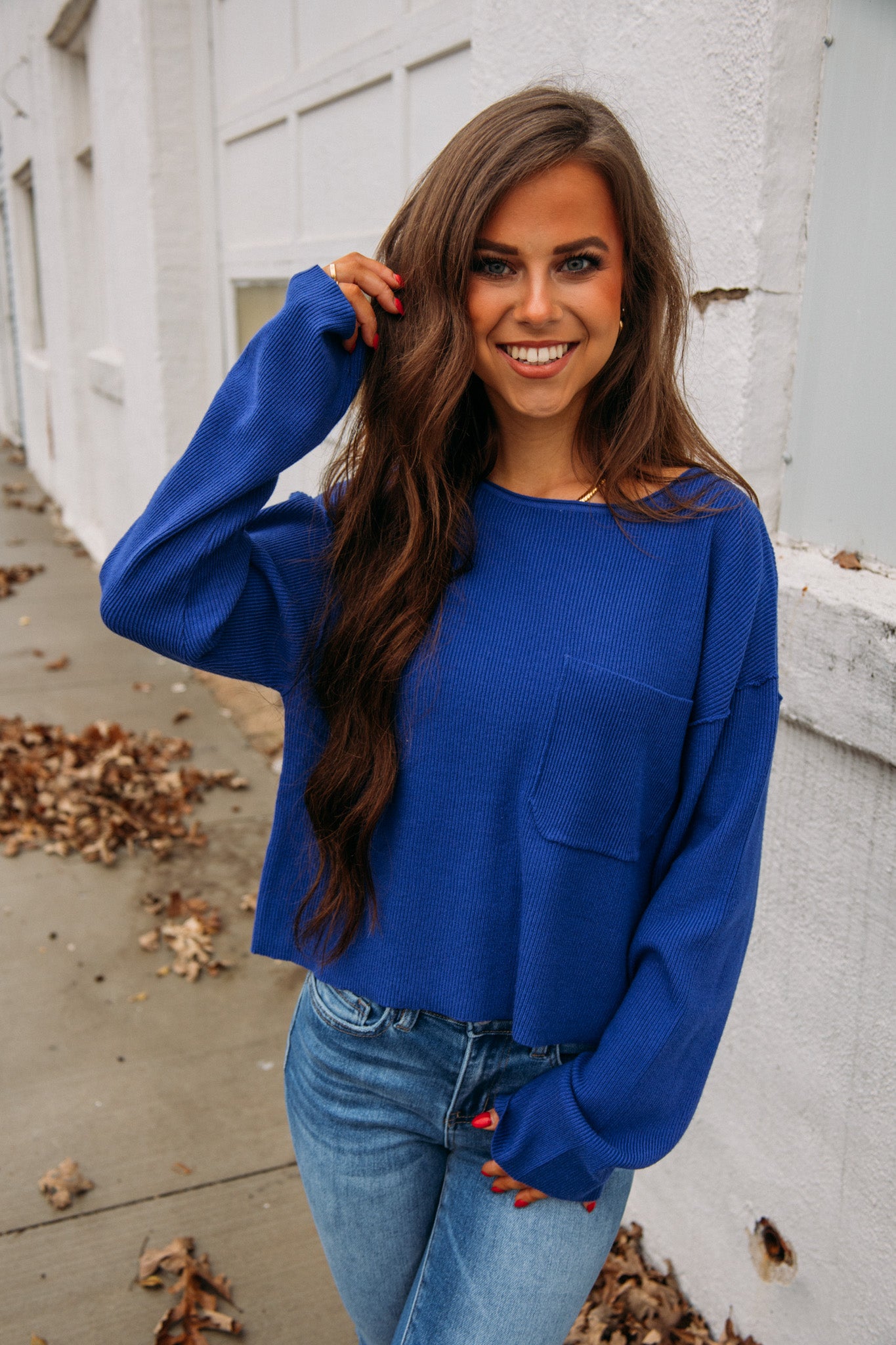 Load image into Gallery viewer, Royal Winter Sweater - Royal Blue
