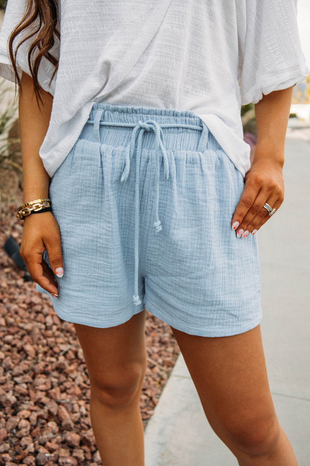 Rest and Relax Shorts - Chambray