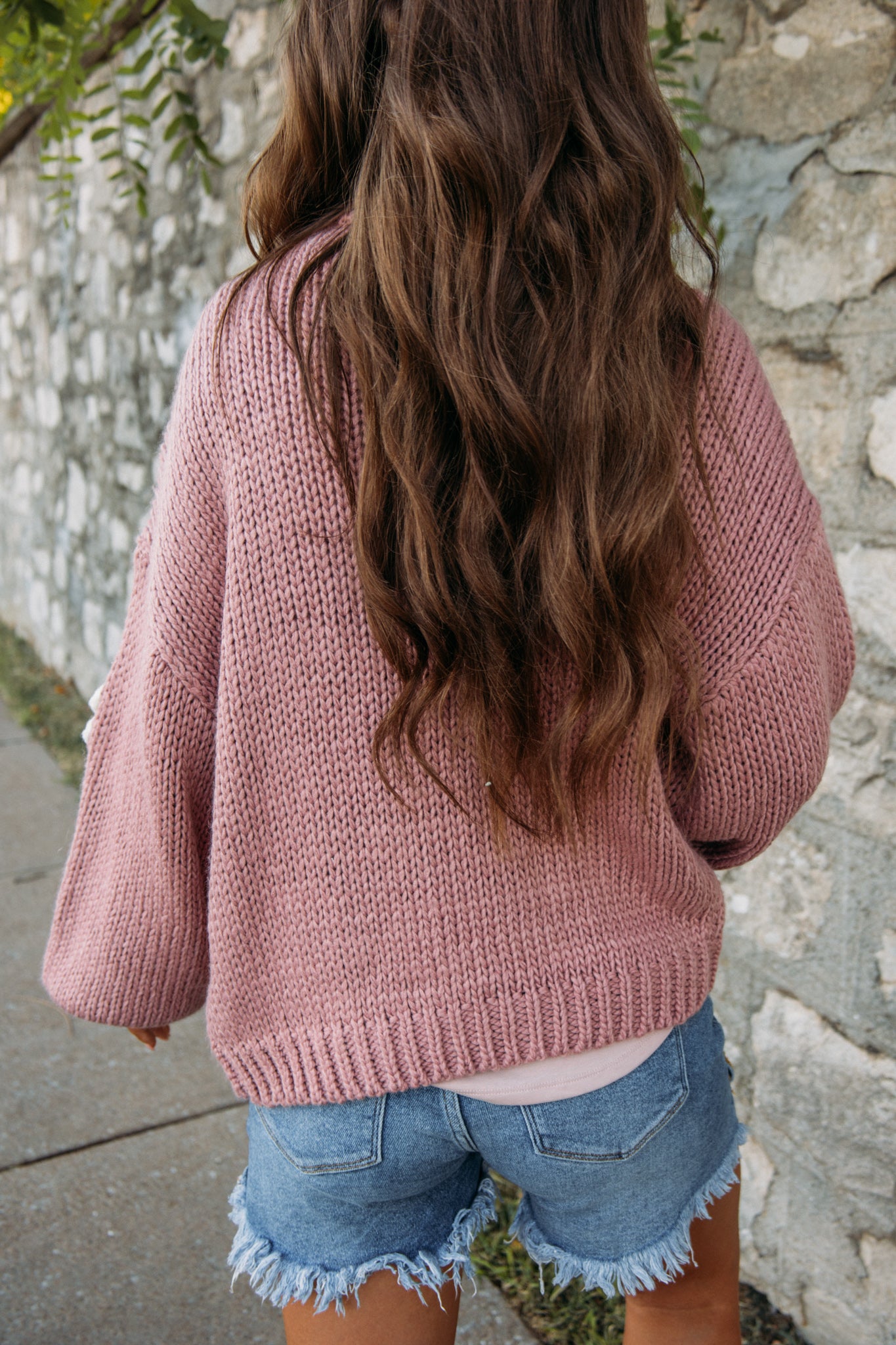 Bloomin' Flower Cardigan -Dusty Rose – Sincerely Yours