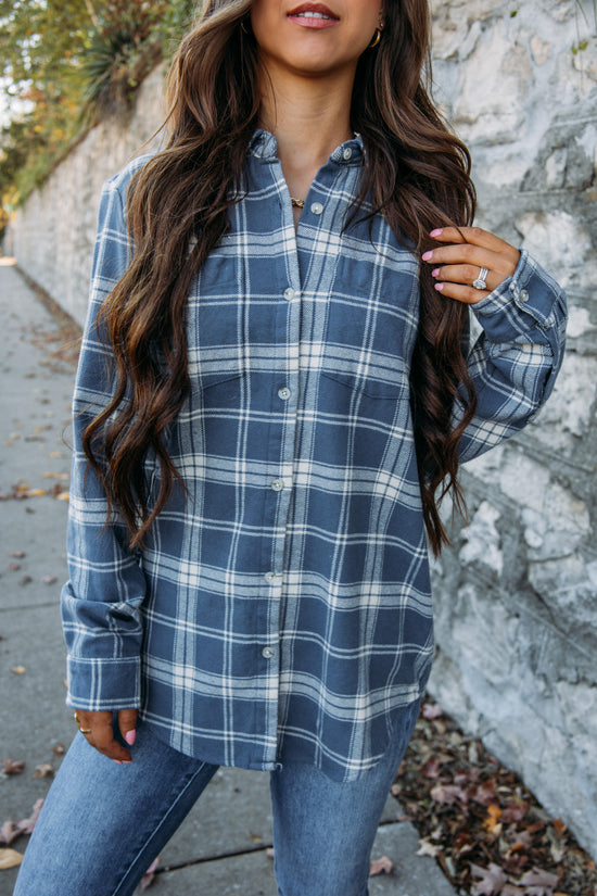 Simon Flannel -Vintage Indigo