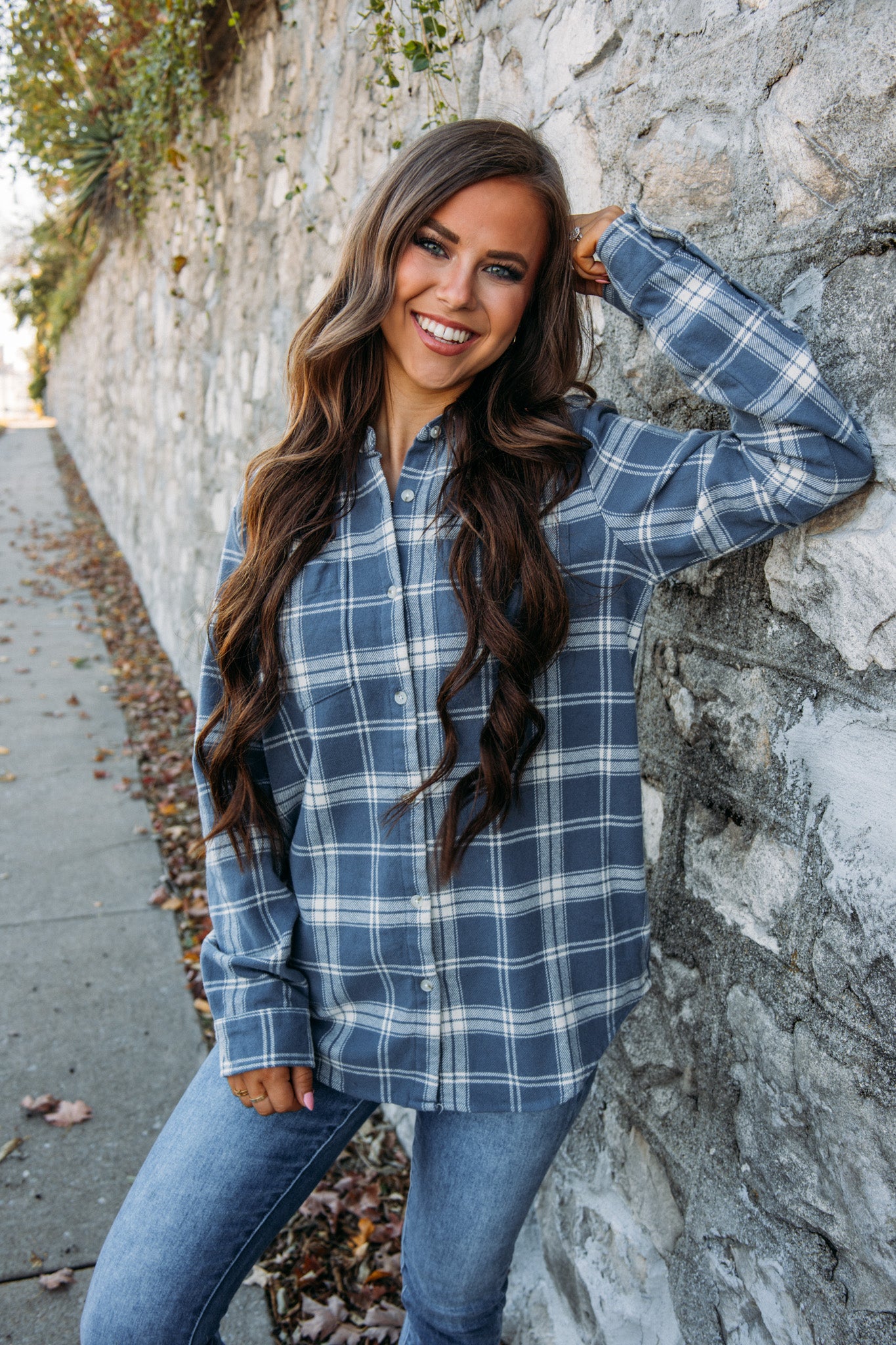Simon Flannel -Vintage Indigo
