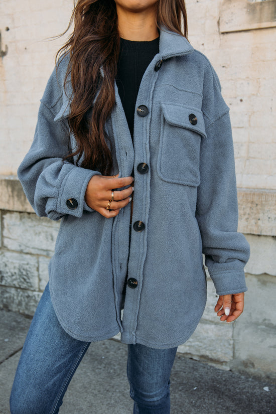 Shift Focus Shacket - Blue