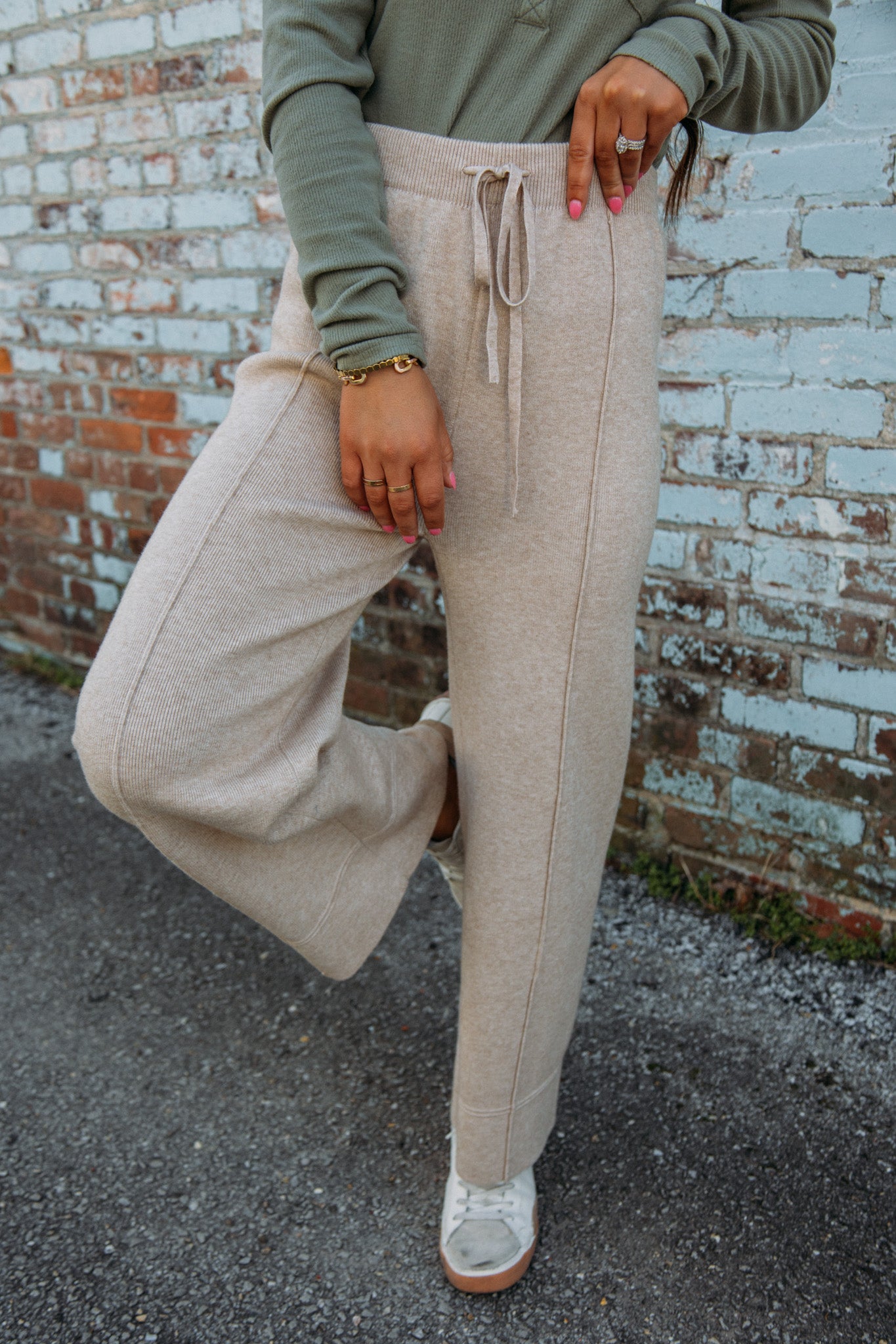 Breakfast Date Pants - Tan