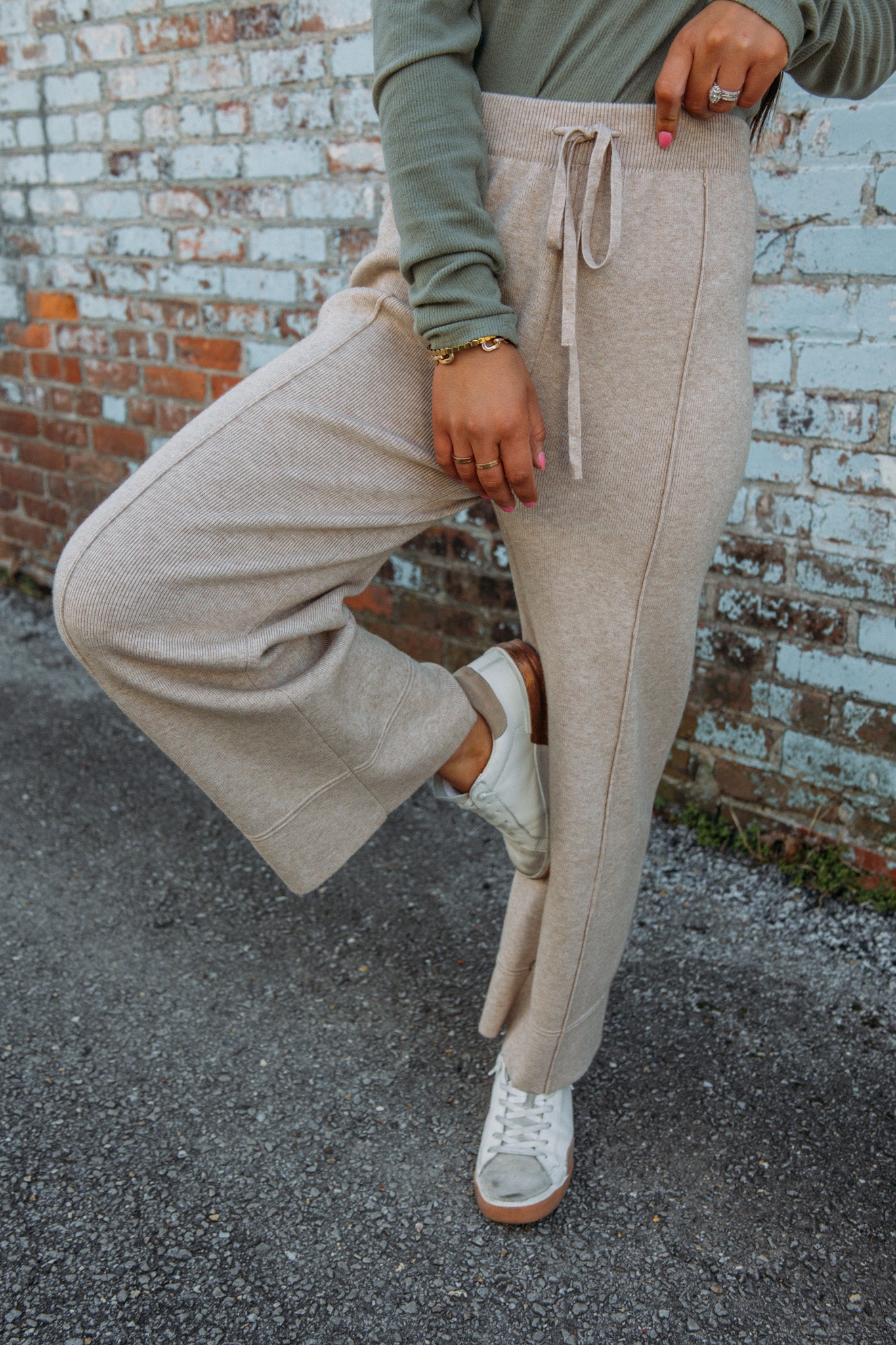 Breakfast Date Pants - Tan