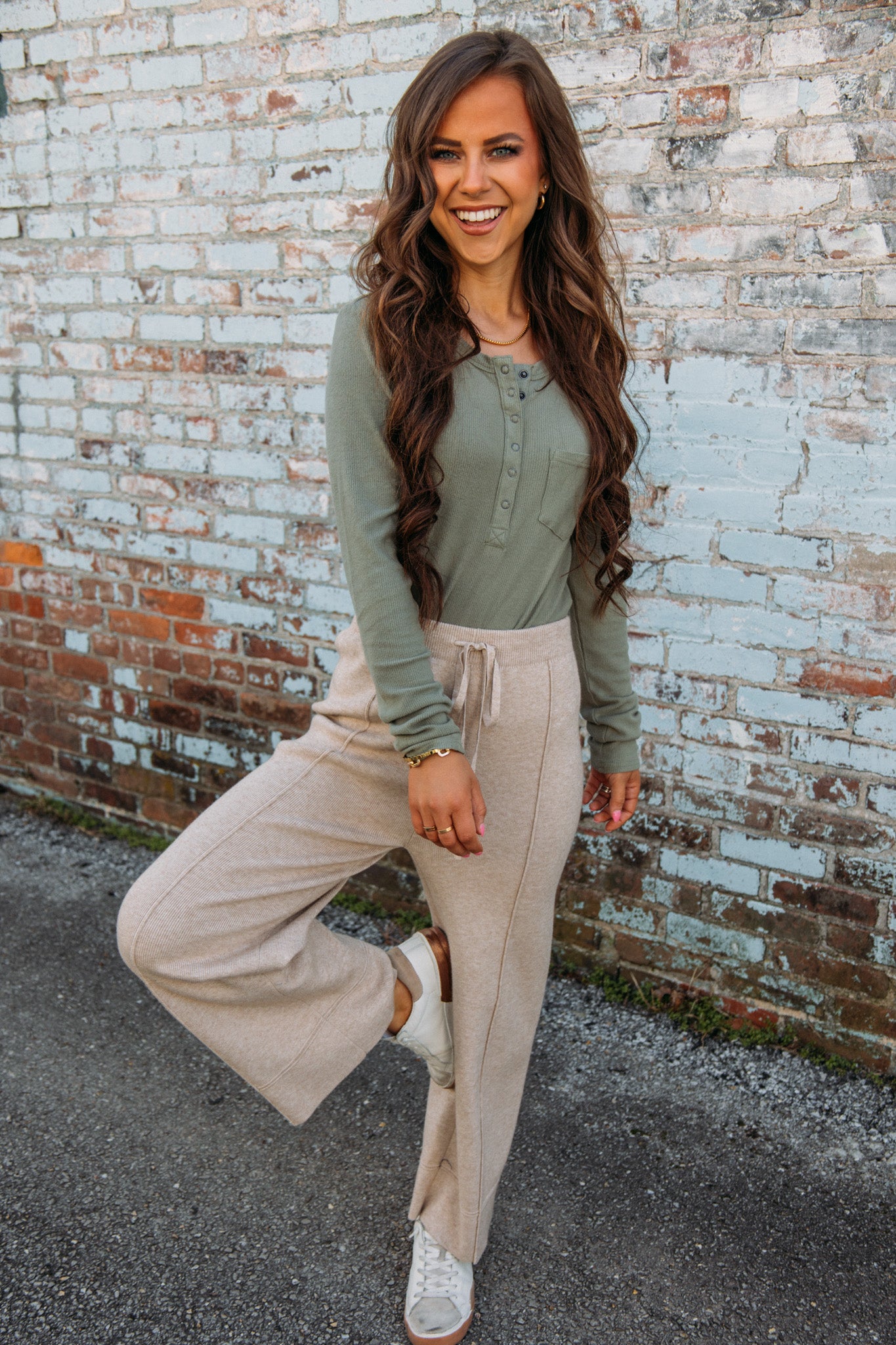 Breakfast Date Pants - Tan