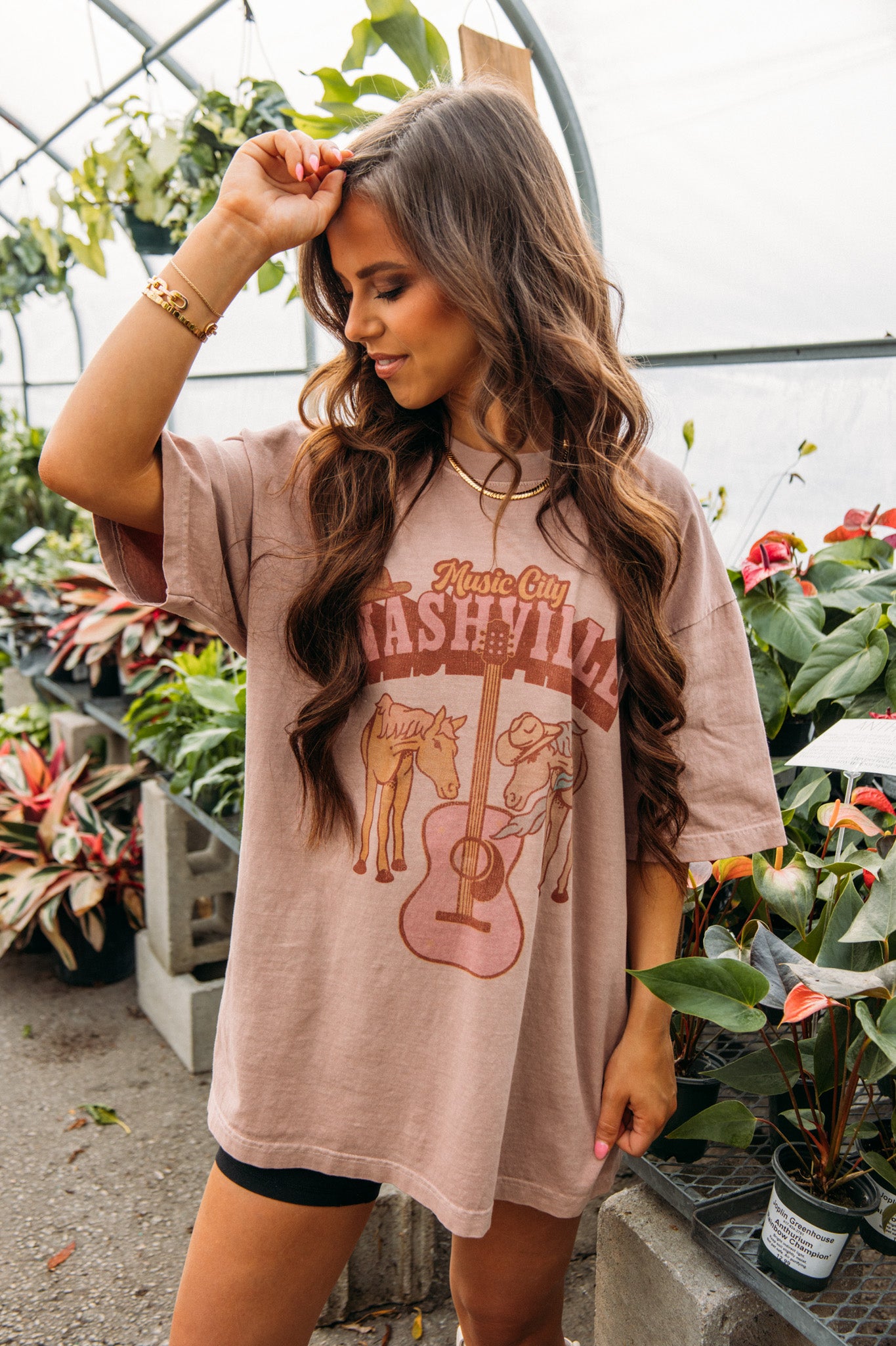 Music City Nashville Tee - Rose