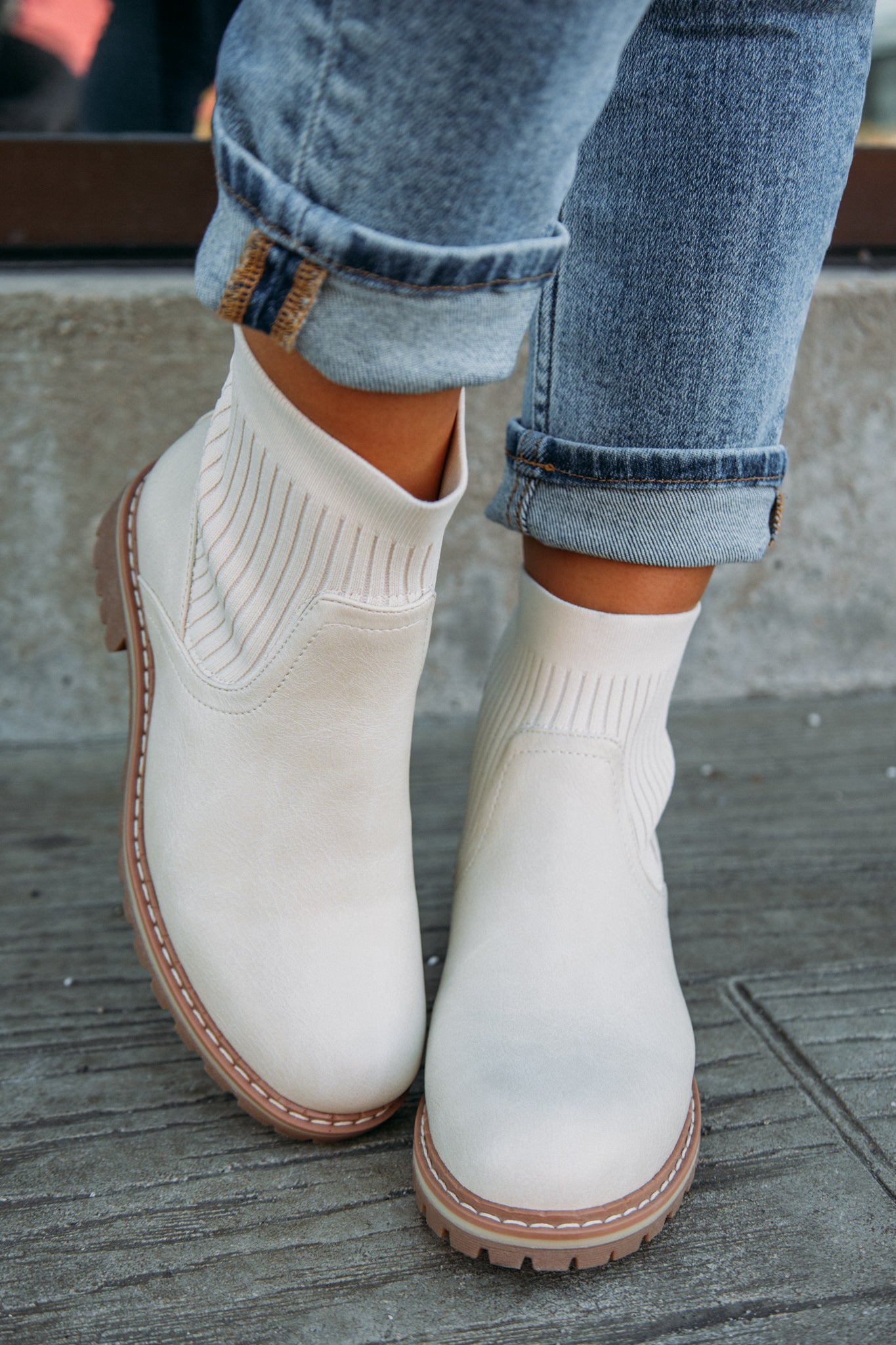 To Be Honest Booties - Cream